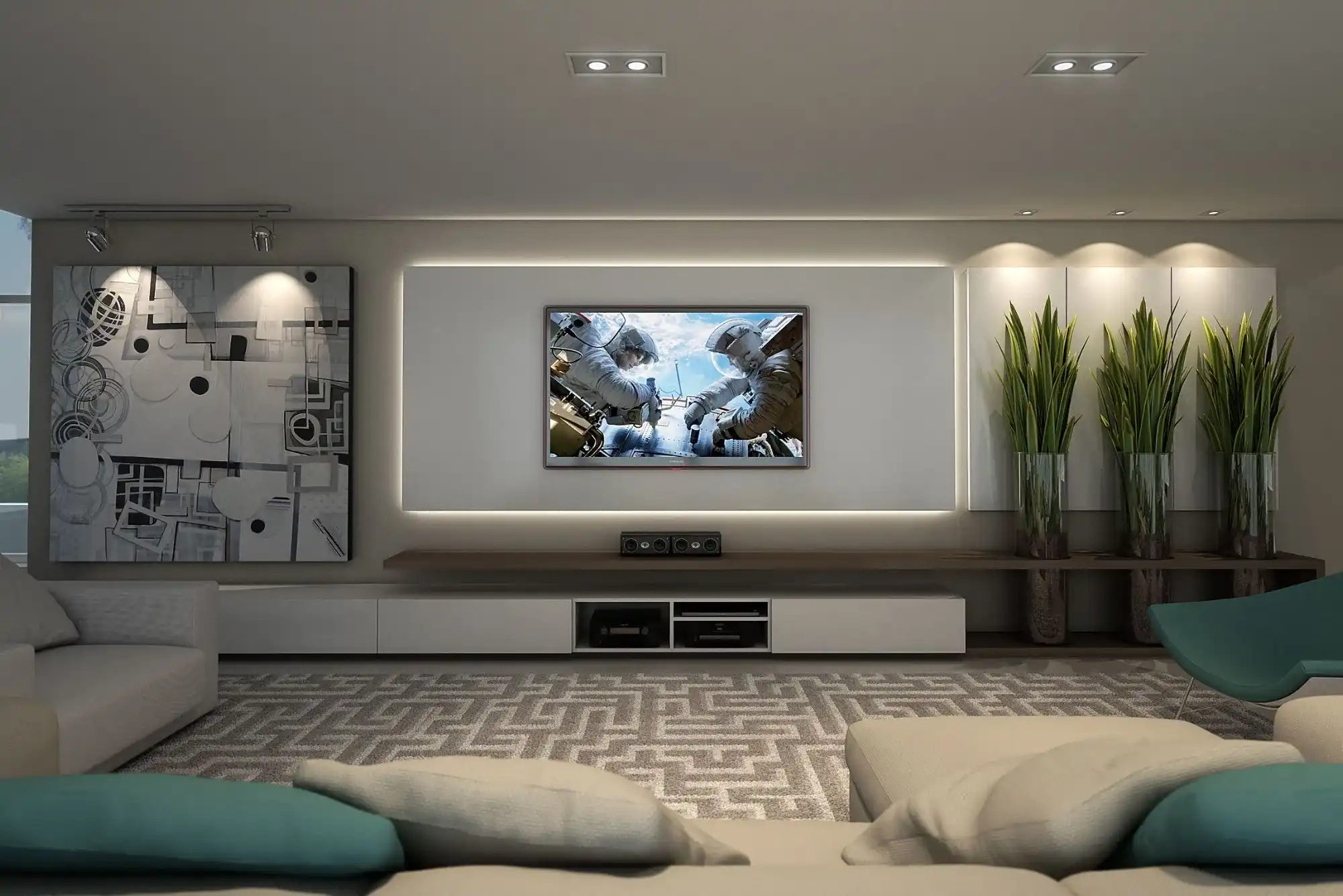 Tv Design For Living Room 2D